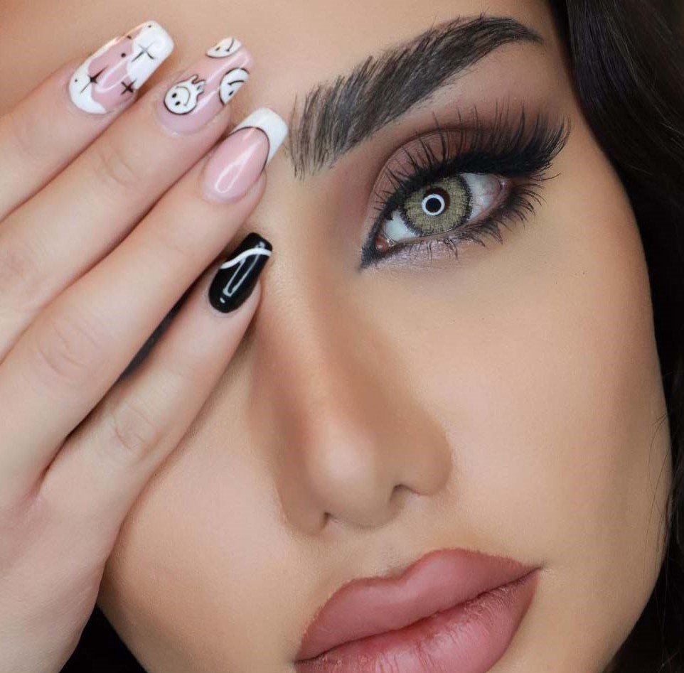 لنز عسلی طلایی دوردار لنا هیزل ترسا کد 856