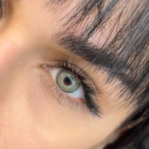 لنز سبز طوسی دوردار آژور لازورد