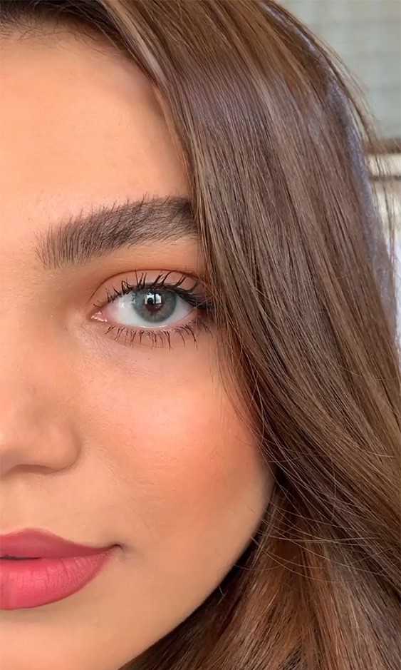 لنز آبی اقیانوسی بلو مینی آوا کد 1258