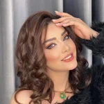 لنز آلموند هانی اماندا روی چشم سیاه لنز آلموند هانی اماندا روی چشم سیاه