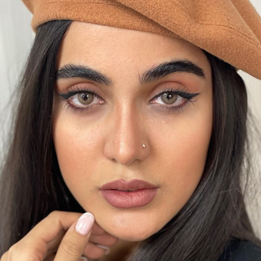 لنز عسلی خاکی براون مینی آوا کد 1256