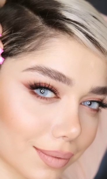 لنز طوسی آبی روشن آلاسکا ترسا کد851