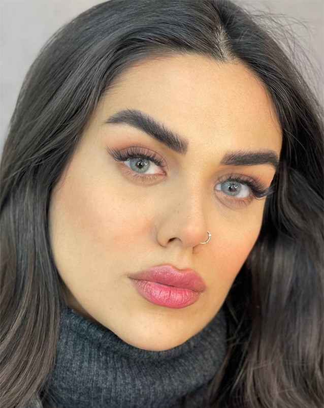 لنز طوسی خاکستری مینی آوا گری کد 1259