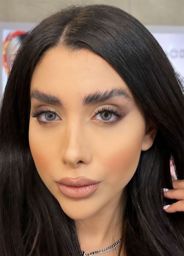 لنز طوسی خاکستری مینی آوا گری کد 1259