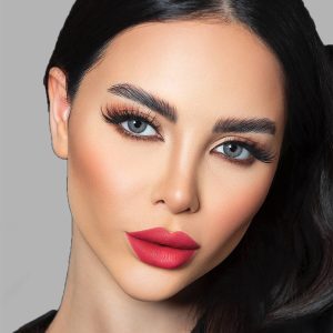 لنز رنگی طوسی سبز پنج بعدی کد 718