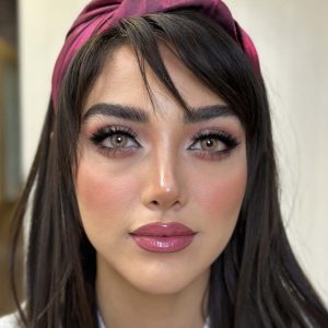 لنز رنگی عسلی خاکی کد 553