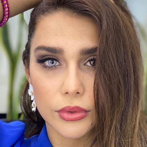 لنز طوسی یخی دورمشکی مون کریستال ترسا کد 855