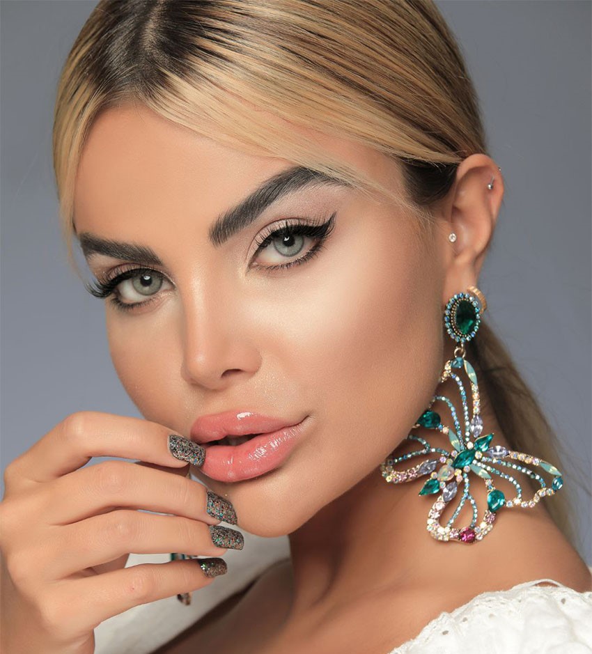 لنز سبز طوسی روشن می رز نور کد 1271