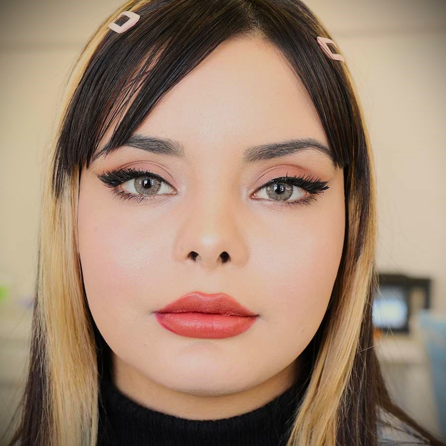 لنز طوسی عسلی هیزل ایفوریا کد 708