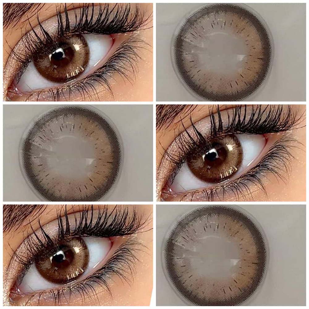 لنز قهوه ای اکلیلی سایه روشن دوردار جورجیا هیزل آماندا کد 564