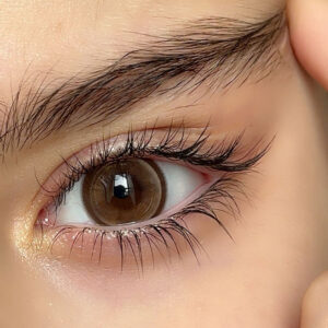 لنز قهوه ای شفاف و دوردار لس انجلس سند اماندا کد 566