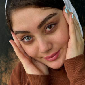 لنز طوسی سبز رگه دار نیویورک گری