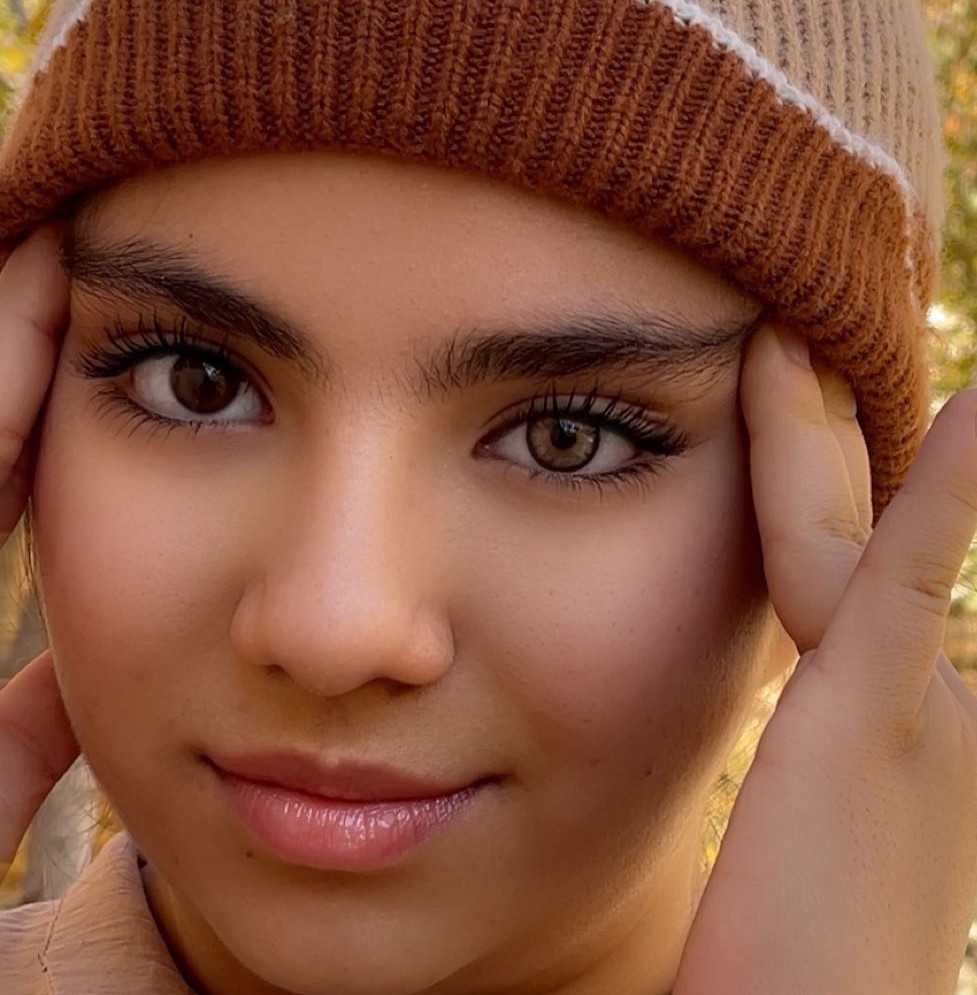 لنز عسلی آجری رگه های خاکی دوردارنیویورک هازل اماندا کد 569