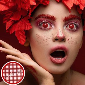 لنز فانتزی هالووینی قرمز زنبوری گلوریا رد