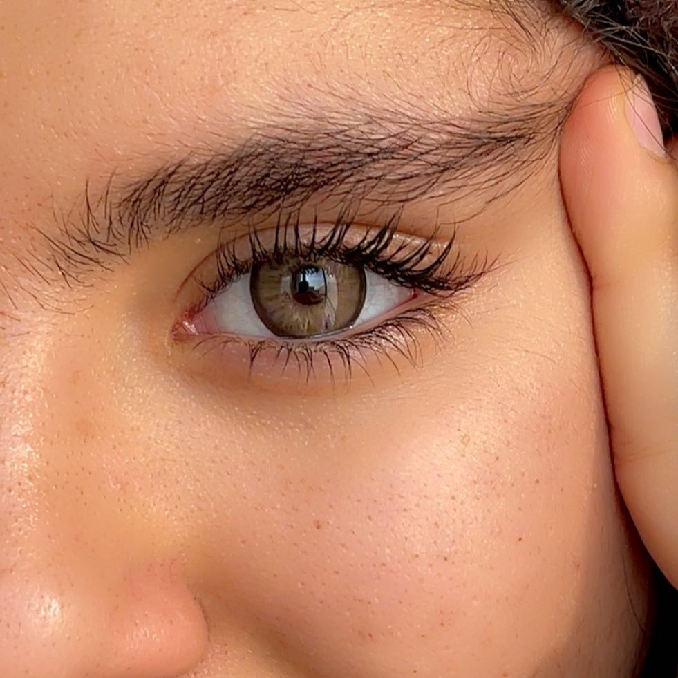 لنز قهوه ای شکلاتی دوردار تافی براون آماندا کد574