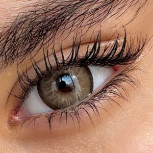 لنز قهوه ای شکلاتی دوردار تافی براون آماندا کد574