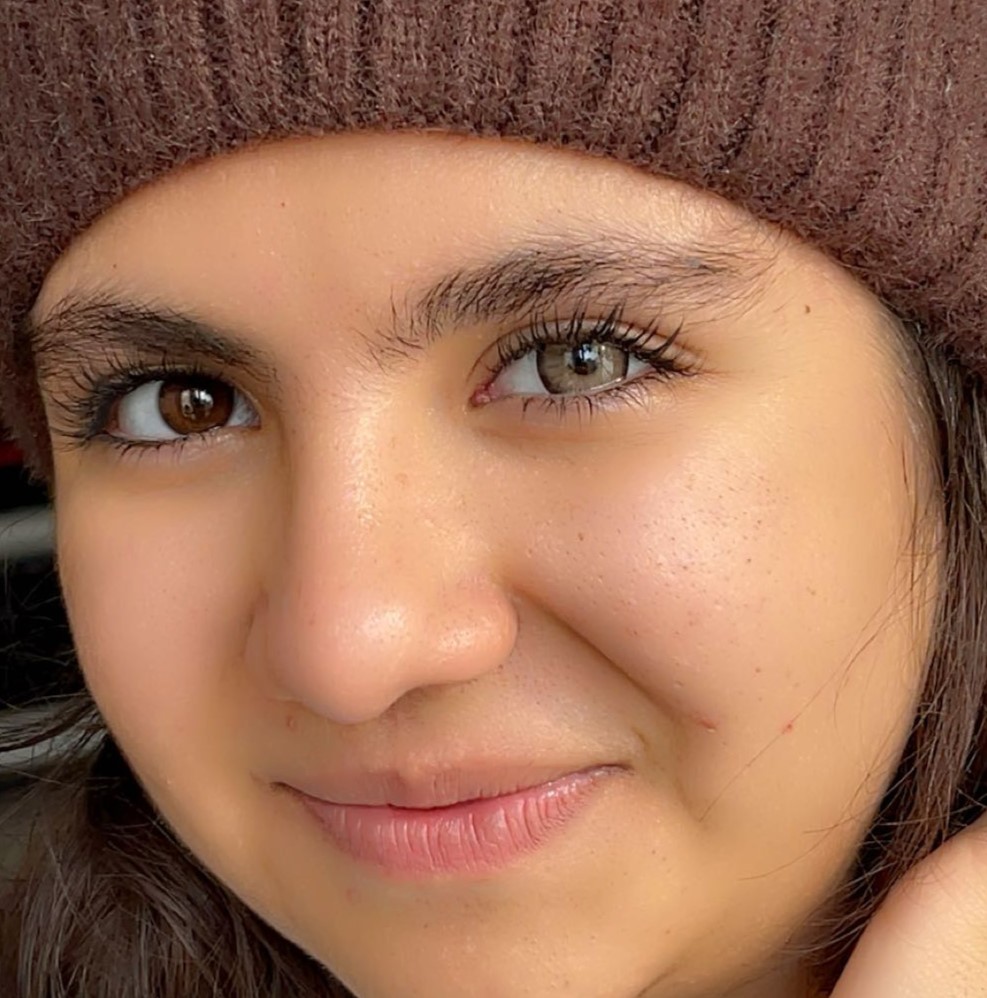 لنز قهوه ای شکلاتی دوردار تافی براون آماندا کد574