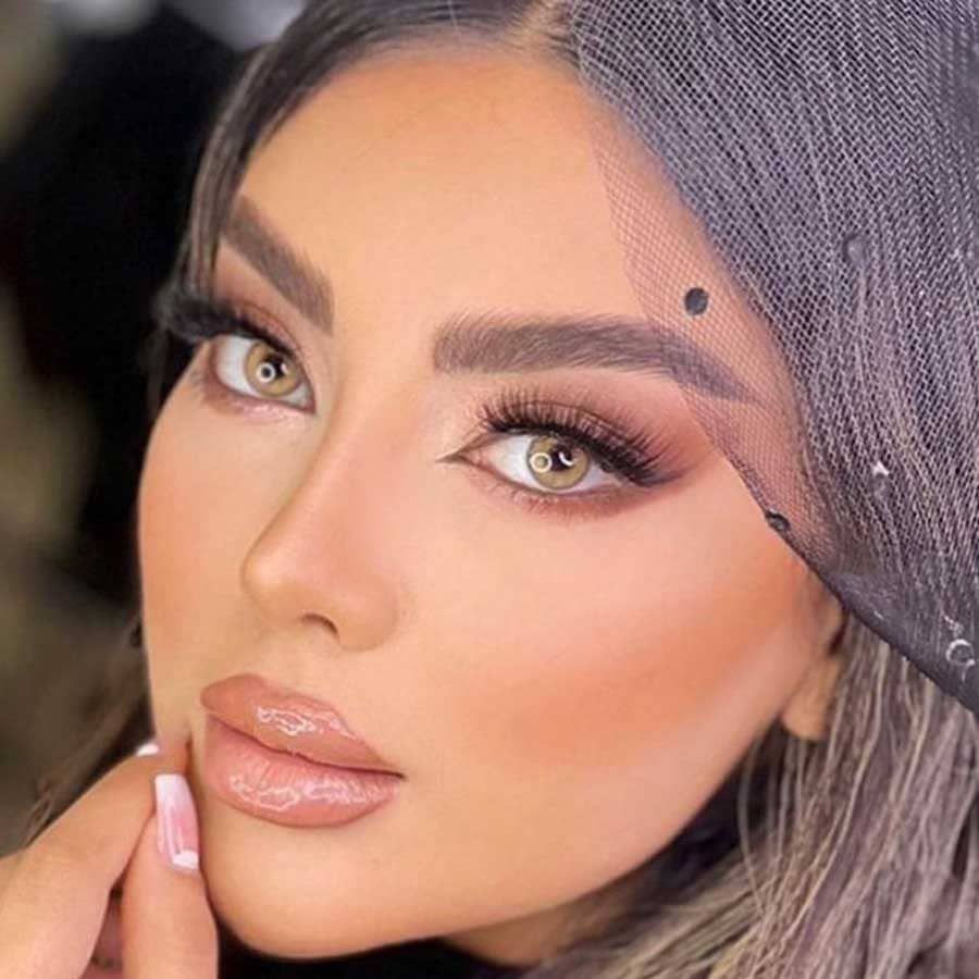 لنز عسلی طلایی 