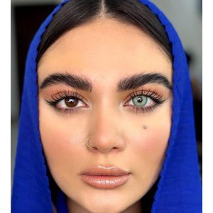 لنز رنگی سبز آبی کد 2101