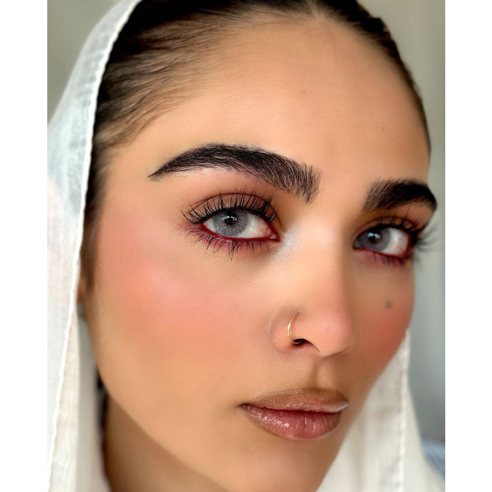 لنز رنگی طوسی بدون دور کد 2105