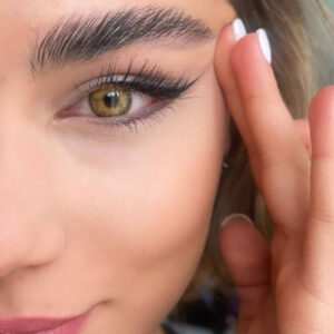 لنز عسلی روشن دورمشکی آتنا سلنا