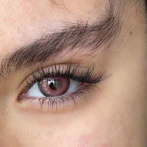 لنز فانتزی صورتی قلبی