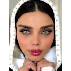 لنز رنگی طوسی سبز کد 2111