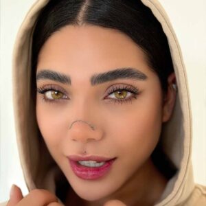 لنز عسلی کاراملی کد 2102