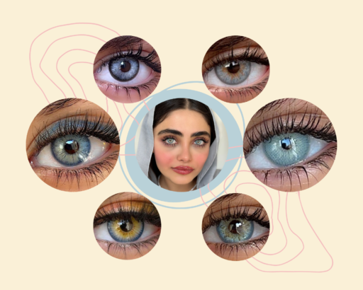 پرفروش ترین لنز رنگی آبی