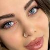 لنز رنگی آبی رگه دار دور محو اسکای بلو کد 7604 لنز رنگی آبی رگه دار دور محو اسکای بلو کد 7604