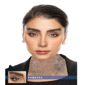 لنز رنگی سبز عسلی پنج بعدی کد 1303