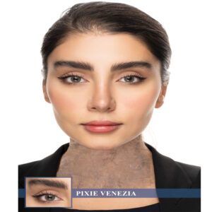 لنز رنگی سرمه ای عسلی تیله ای پیکسی ونزیا کریستال کد 1307