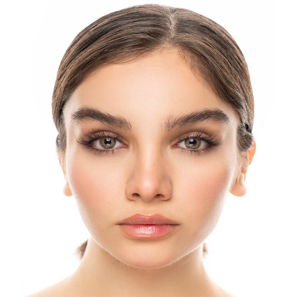 لنز رنگی سبز عسلی پنج بعدی فورستا کریستال کد 1303