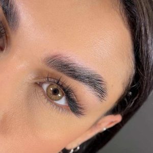 لنز رنگی قهوه ای عسلی کد 1401