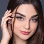 لنز هانی براون اماندا روی چشم تیره لنز هانی براون اماندا روی چشم تیره