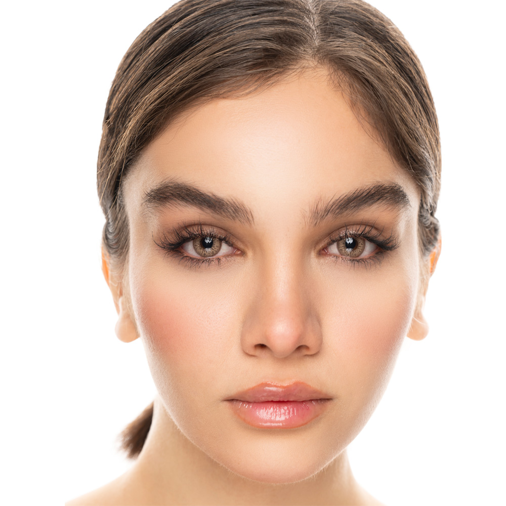 لنز رنگی خاکی پنج بعدی مجستی براون کریستال کد 1305