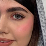 لنز رنگی طوسی عسلی دور محو مارس گری رز لنز رنگی طوسی عسلی دور محو مارس گری رز