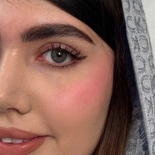لنز رنگی طوسی عسلی دور محو مارس گری رز لنز رنگی طوسی عسلی دور محو مارس گری رز