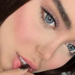 لنز رنگی آبی کهکشانی روشن جم بلو کاتیا کد 7619