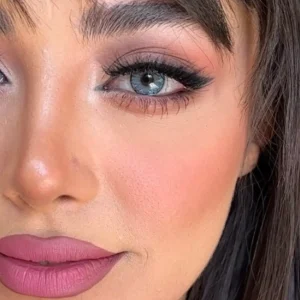 لنز رنگی آبی کهکشانی روشن جم بلو کاتیا کد 7619