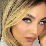 لنز رنگی آبی عسلی لابلو کاتیا کد 7622 لنز رنگی آبی عسلی لابلو کاتیا کد 7622