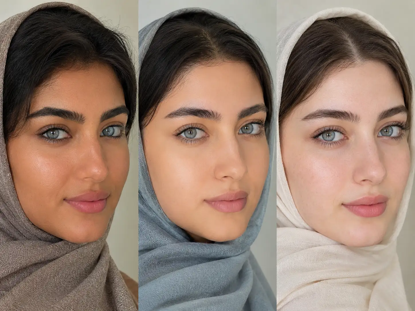 رنگ لنز متانسب با پوست