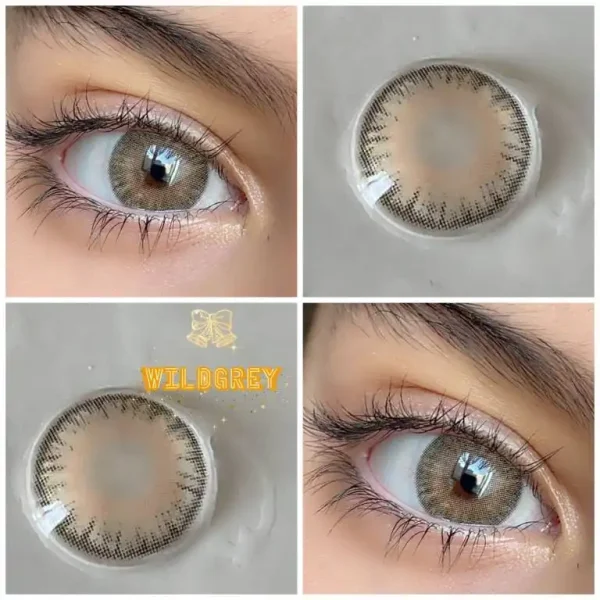 لنز رنگی چشم طوسی عسلی کد 5995 لنز رنگی چشم طوسی عسلی کد 5995