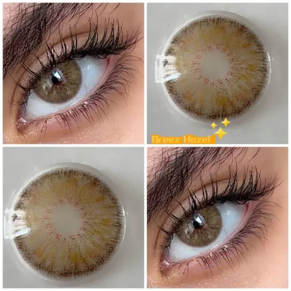 لنز رنگی چشم قهوه ای فندقی کد 5996 لنز رنگی چشم قهوه ای فندقی کد 5996